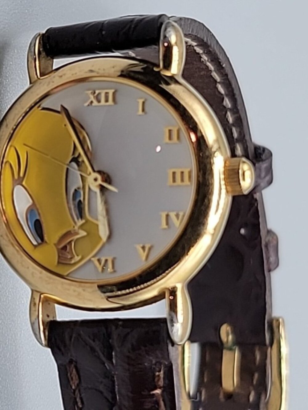 VTG Warner Brothers Store Exclusive Tweety Bird Watch 7" WB1720075 Gold Plated - Picture 14 of 16